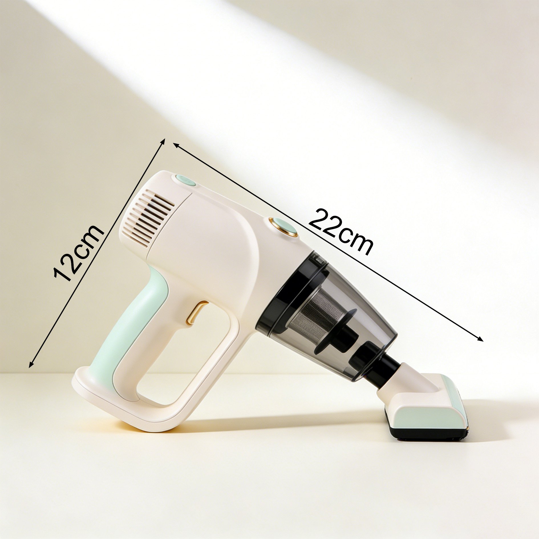 Powerful cordless vacuum removing pet hair