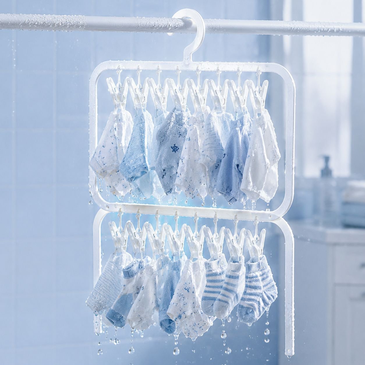 Kinder-Sockenclips, Multiclips, Baby-Lätzchen, Unterwäscheclips, Kleidungsklammern