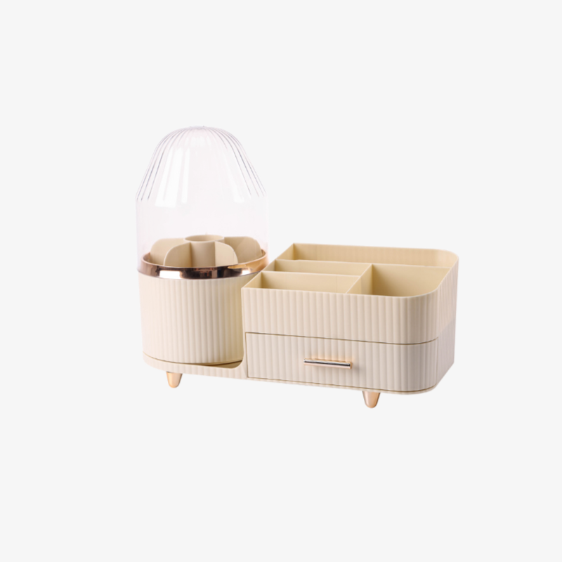회전 기능이 적용된 화장품 정리함