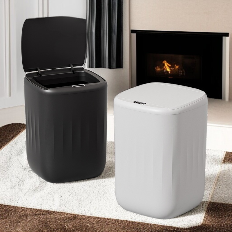 거실용 전자동 충전 감지 비접촉 휴지통 디자인