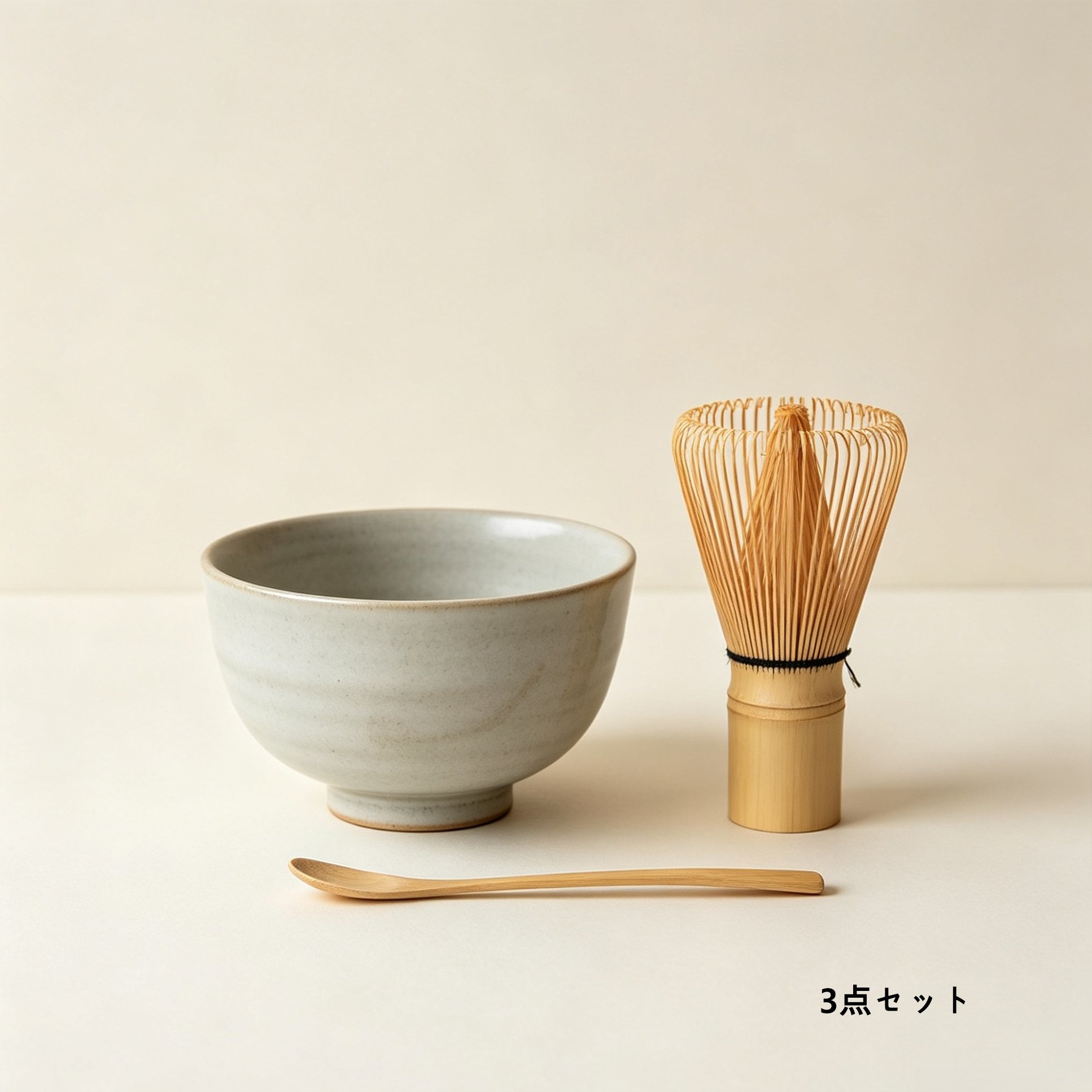 竹製ティートレー3点セットの全体画像