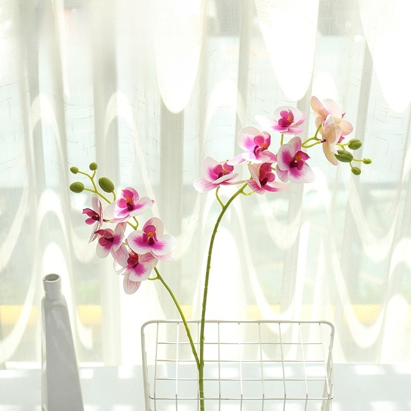 Plante d’orchidée papillon artificielle faite à la main, décoration intérieure