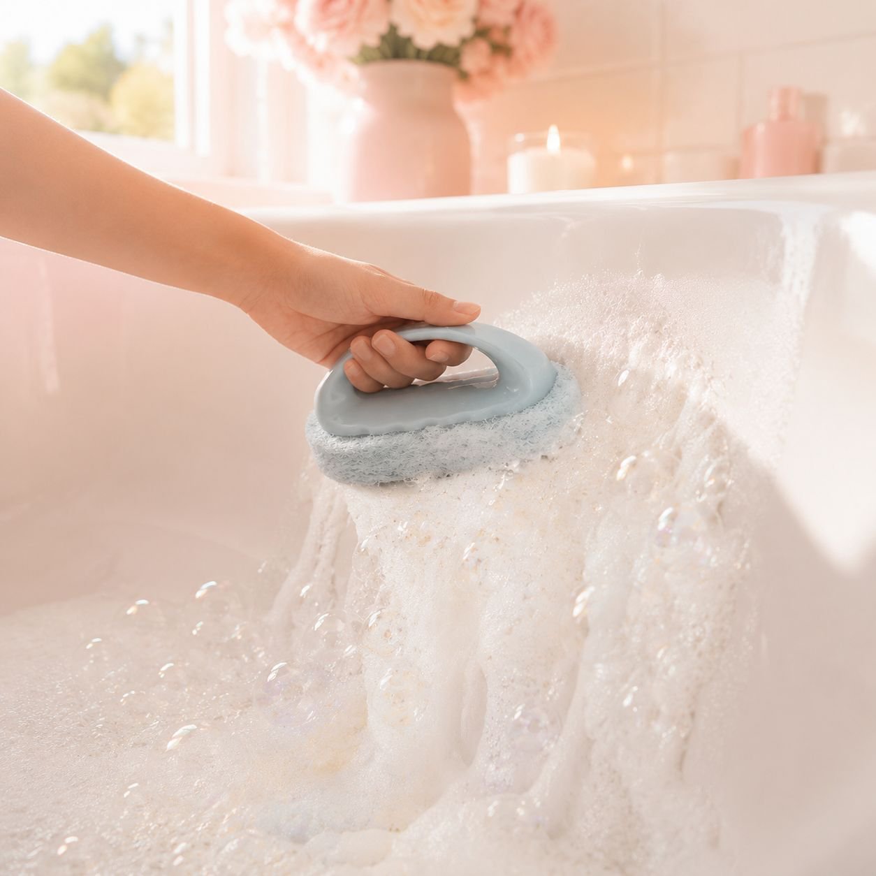 Special Kitchen & Bathroom Sponge Brush Cleaning Tool