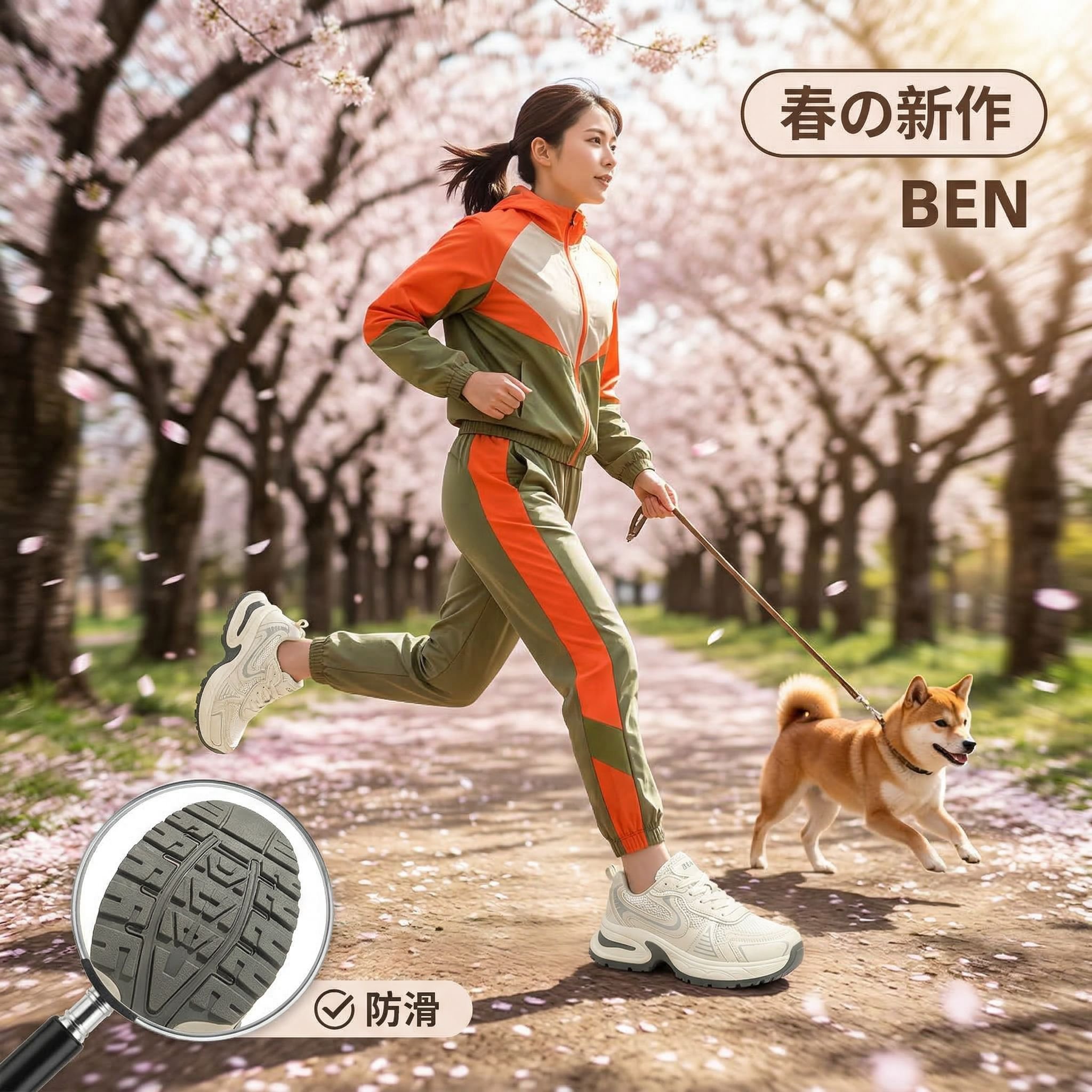 軽量通気性カジュアルスニーカー