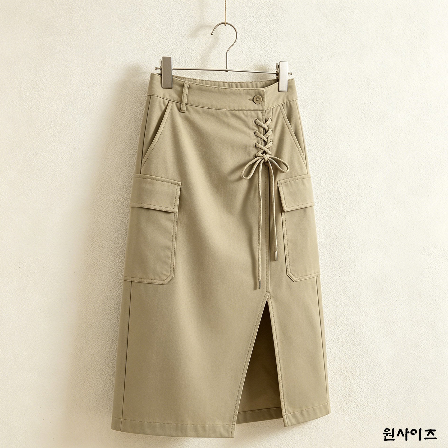 슬릿 디테일이 돋보이는 트렌디 스커트