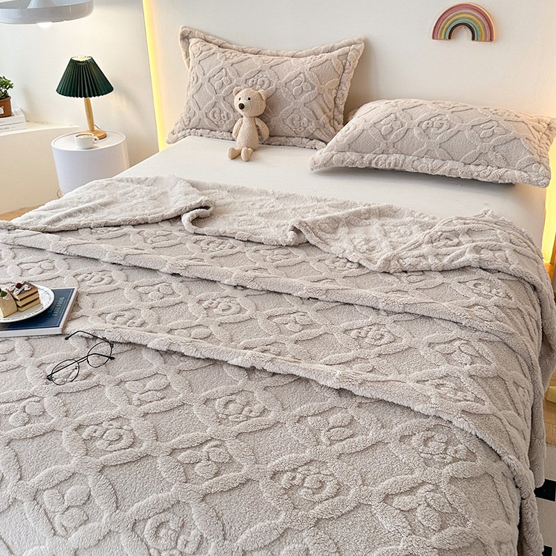 ผ้าห่มขนหนูคอรัลแฟลนเนลหนาพิเศษ