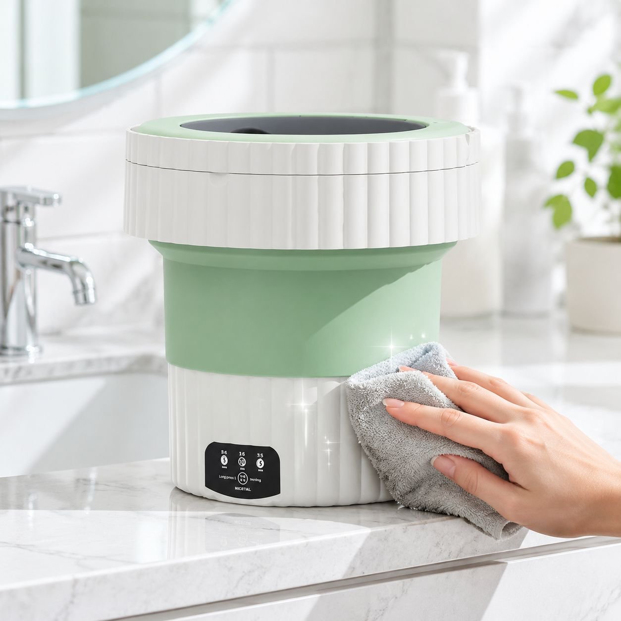 Portable Folding Mini Washing Machine for Underwear - Home Use