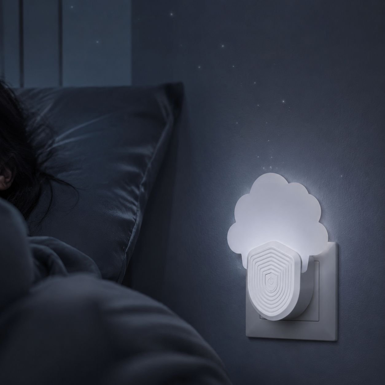 Cloud-shaped Blue Light Silent Mosquito Killer Lamp