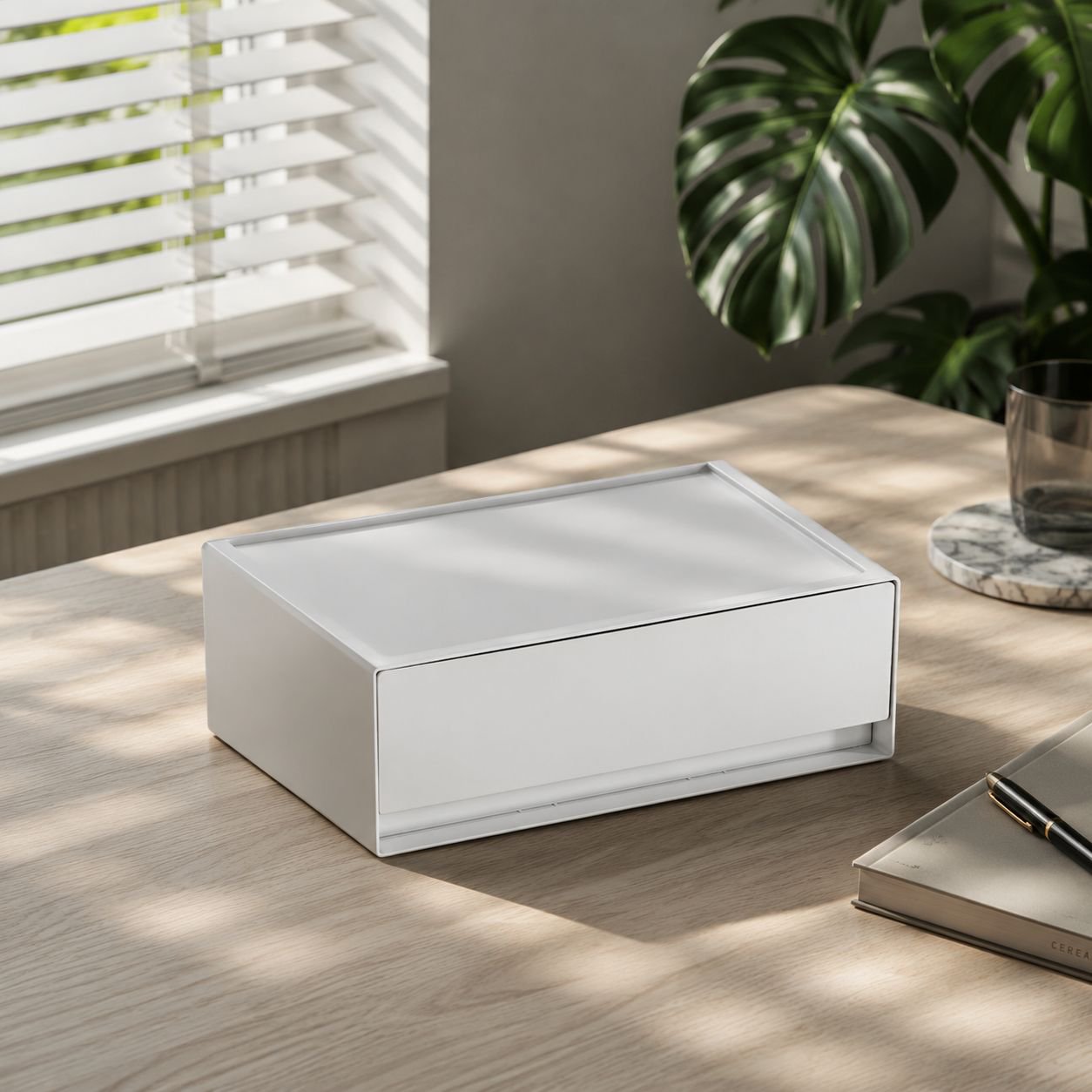 Schubladenbox als Organizer für Bürobedarf