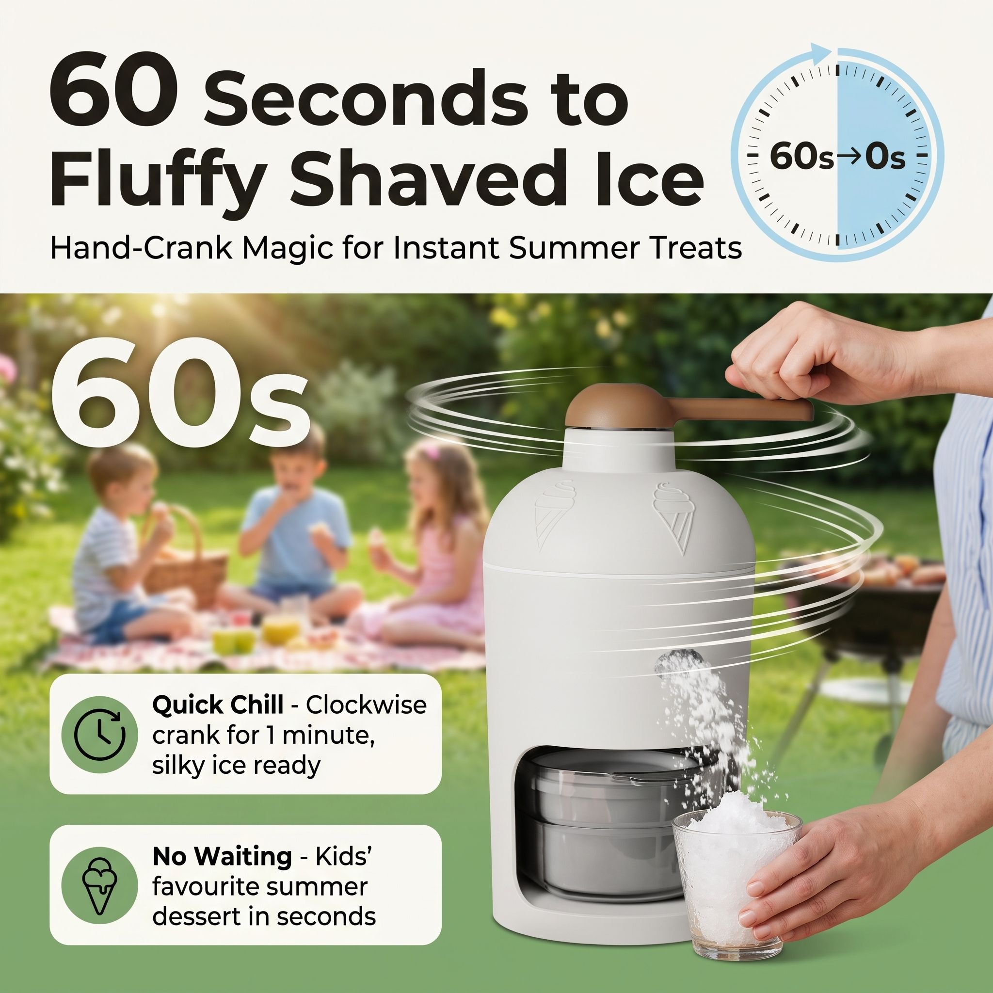 Manual Ice Crusher for Home Use