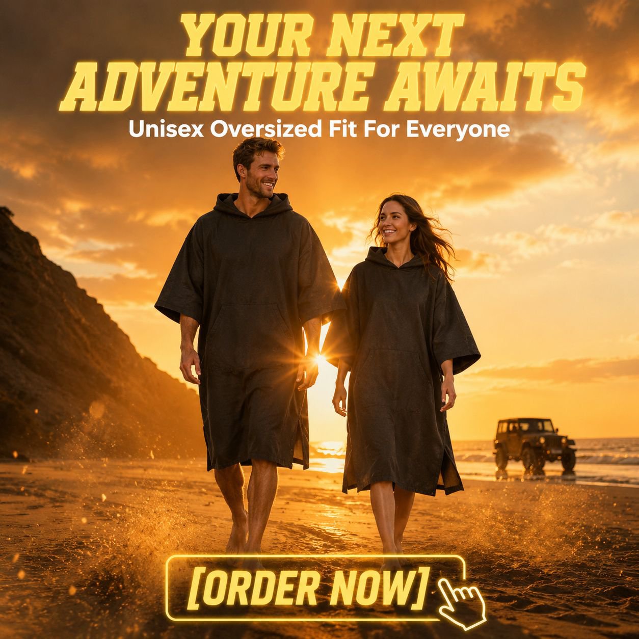 Lightweight Black Beach Cloak for Spring and Autumn