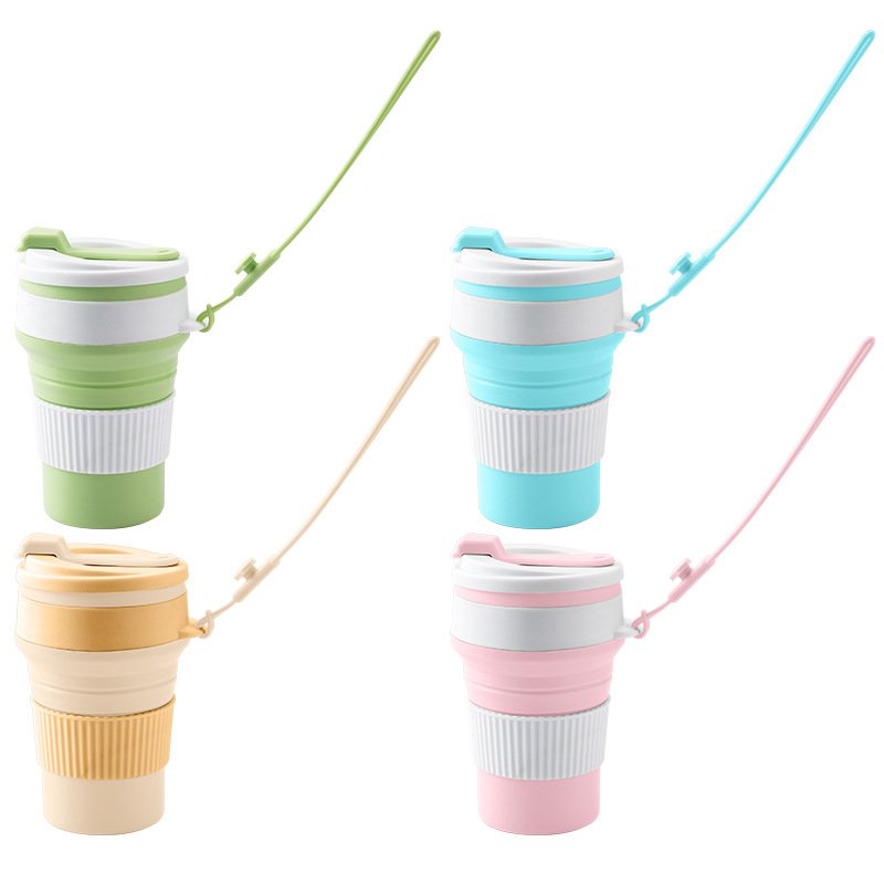 고품질 접이식 커피컵, 휴대용 스포츠 물병