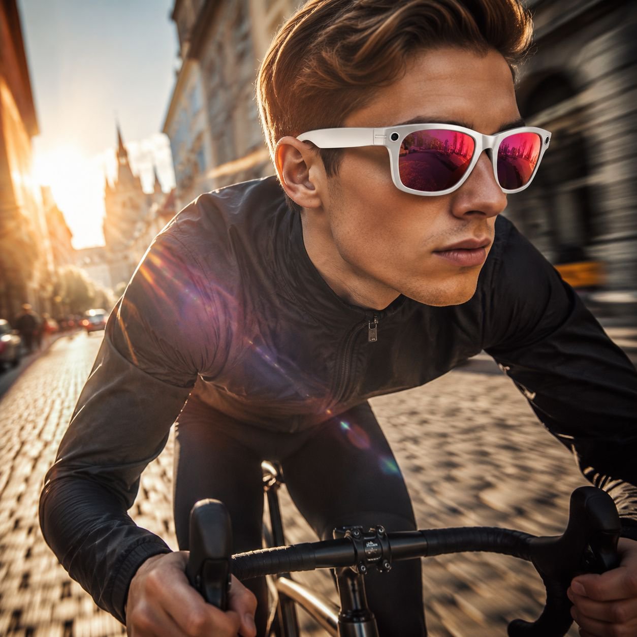 KI-Brille mit 4K-Kamera, 290-mAh-Akkukapazität, 800-Wh-Batterie, Videofunktion