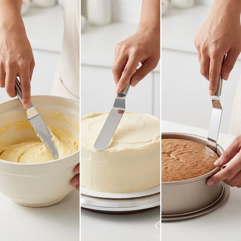 Stainless steel cake butter spatula