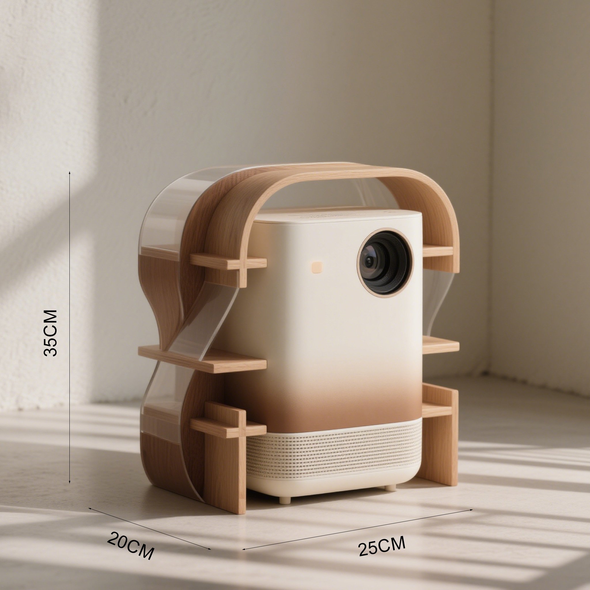 โปรเจคเตอร์กรอบไม้เหมาะกับตกแต่งบ้าน