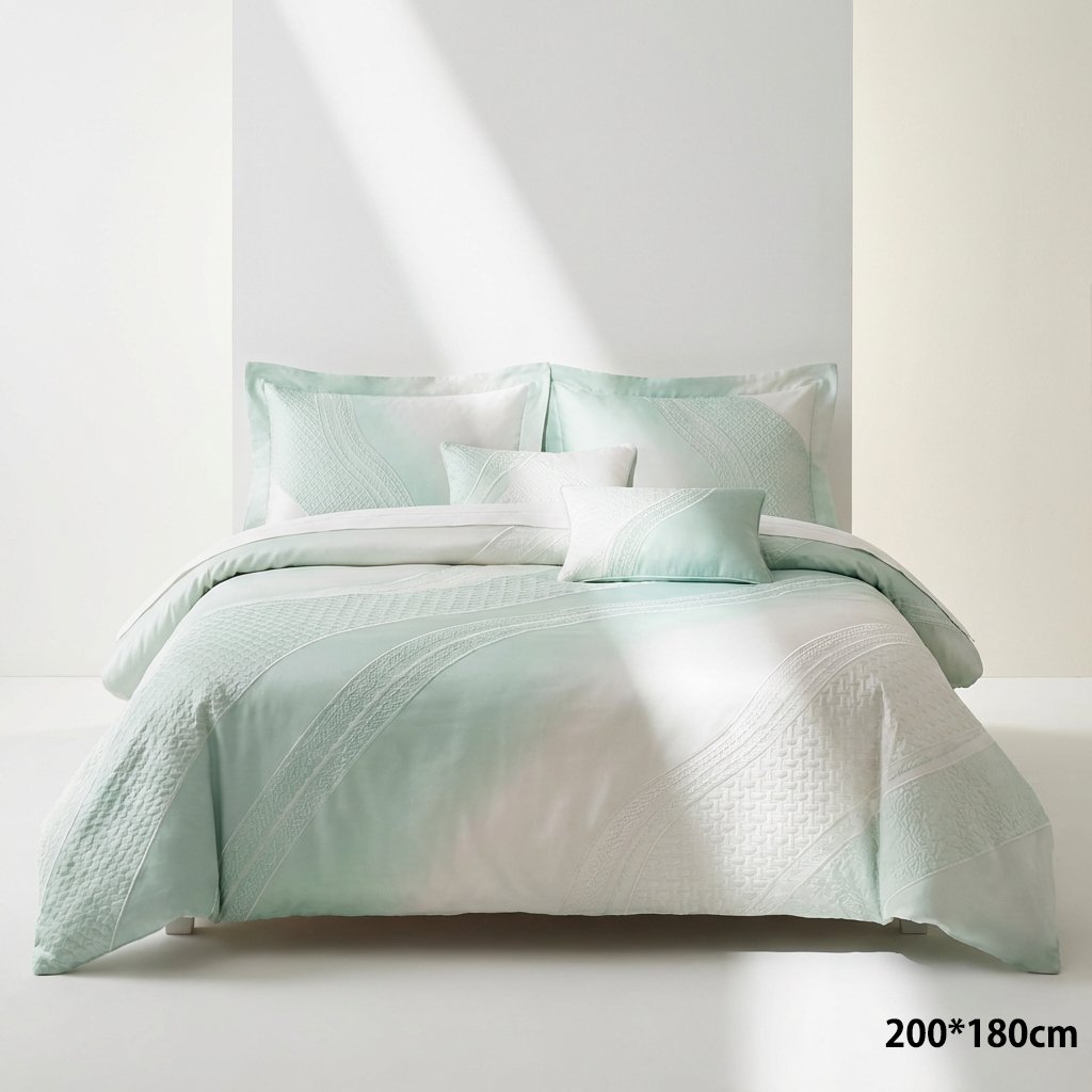 Sábanas y fundas de almohada minimalistas en color neutro