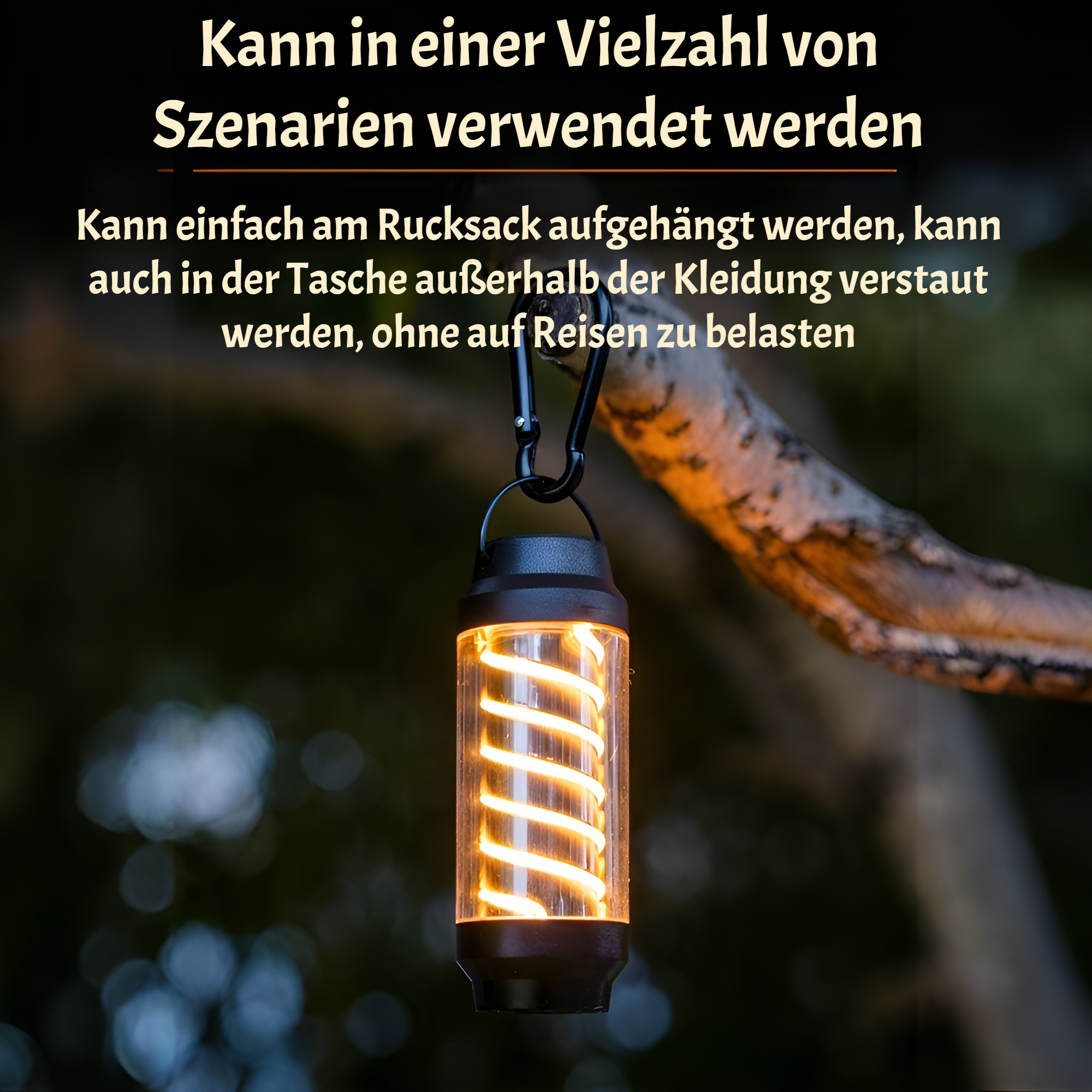 Wasserdichte Camping-Pumpenlampe