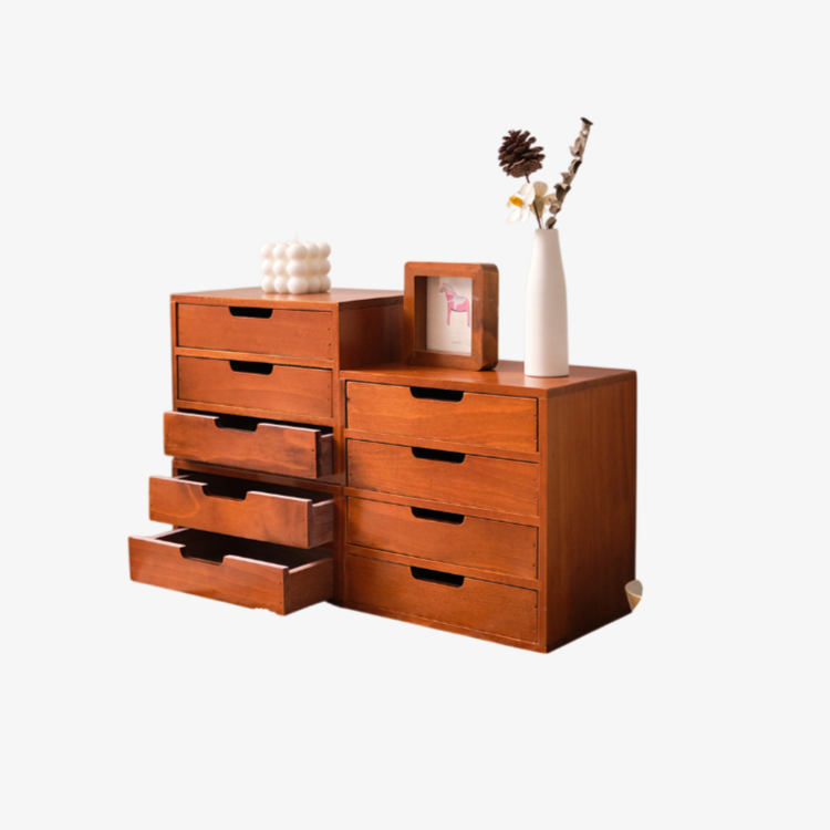 스몰 사이즈 사물함 책상 위 사용 예시