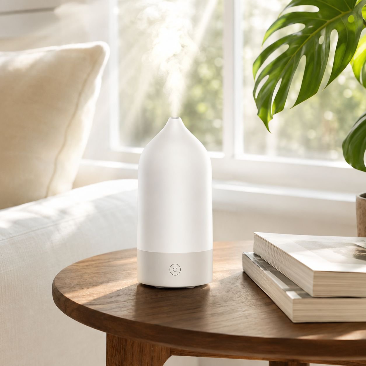 Home Vase Style Aromatherapy Diffuser with Atmosphere Light