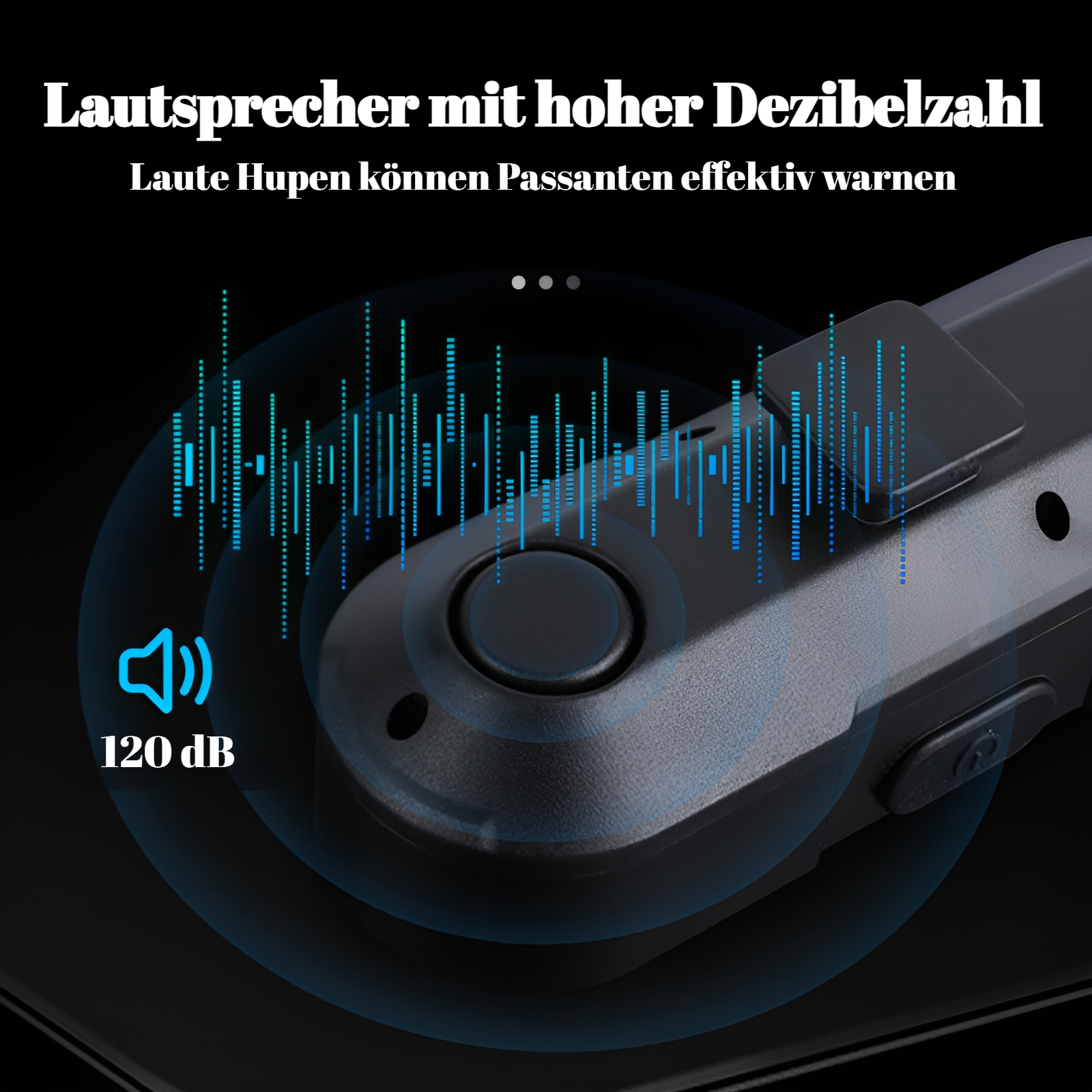 Fahrrad-Rücklicht mit Blinker, Hupe und Fernbedienung