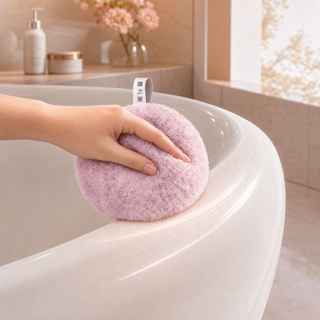 Antibacterial Sink Brush for Cleaning Sinks and Counters