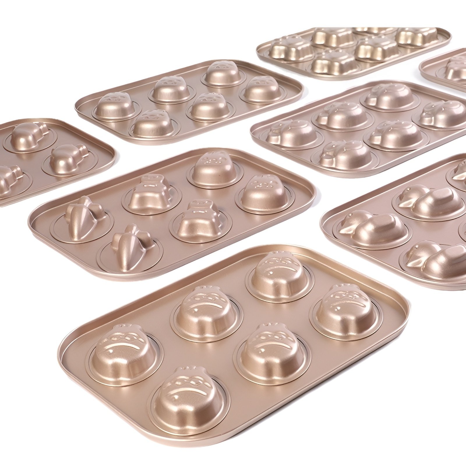 Mini Tier Donut Kuchen Form Kleine Kuchen Papier Tasse Backblech Hause Ofen Backen Werkzeuge