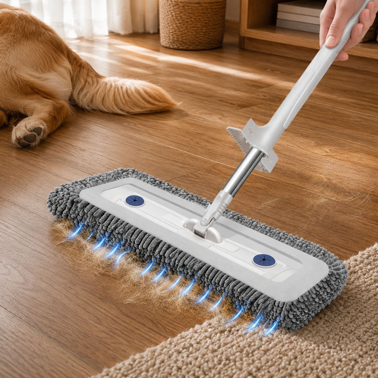 Household lazy mop chenille thickened flat mop a mop net handfree washing