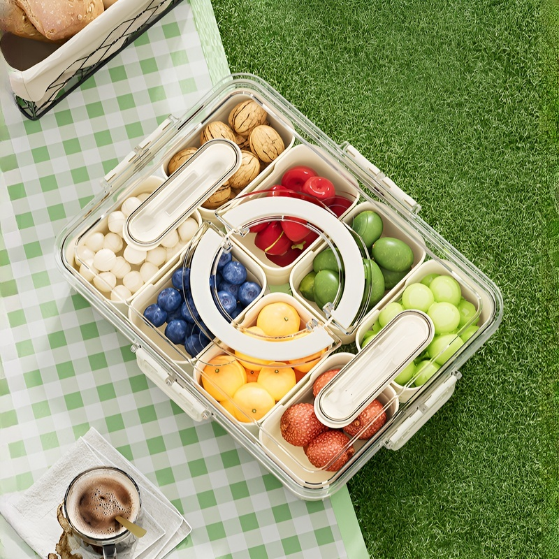 Multifunctional Picnic Box with Cutlery