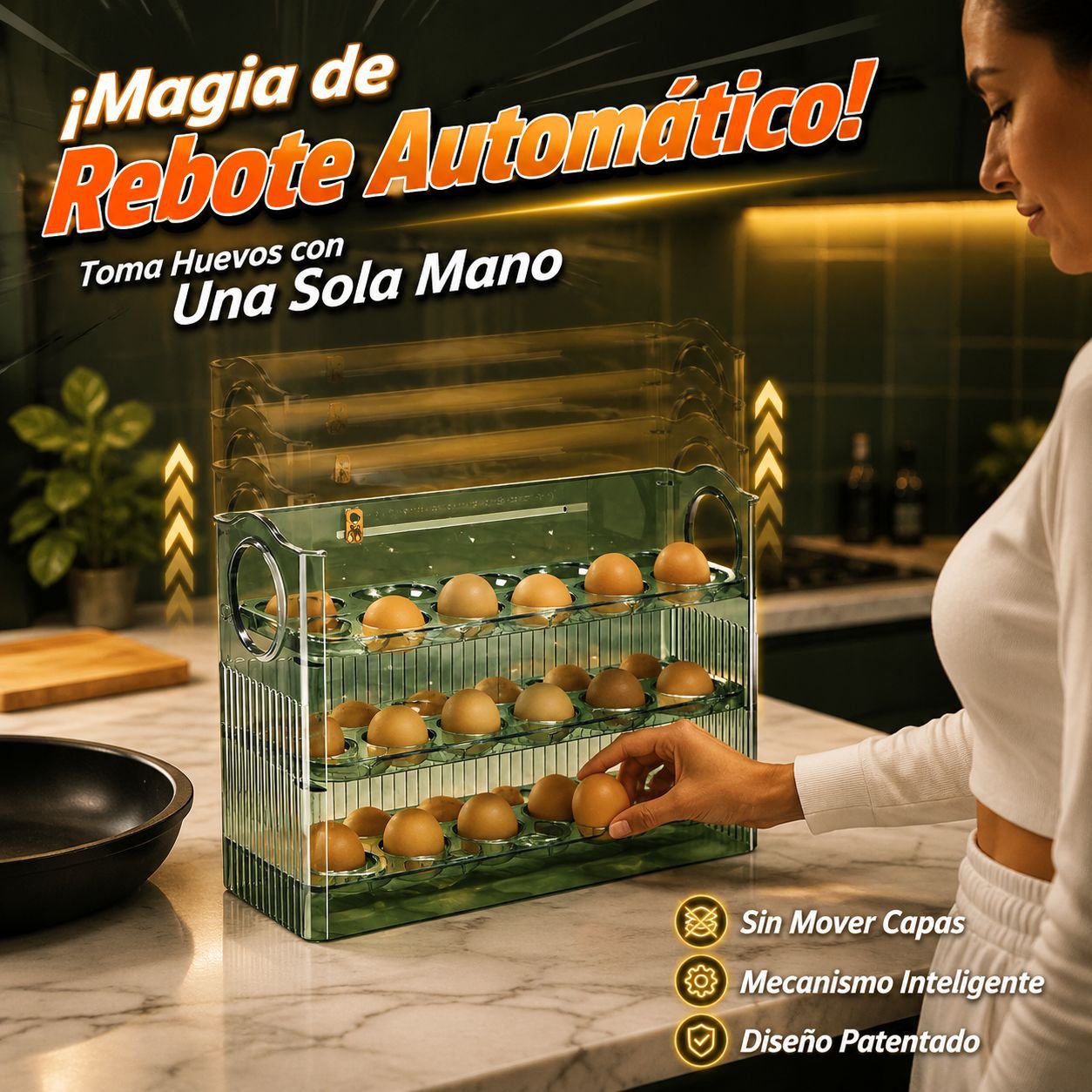  dispensador automático, estante organizador de cocina