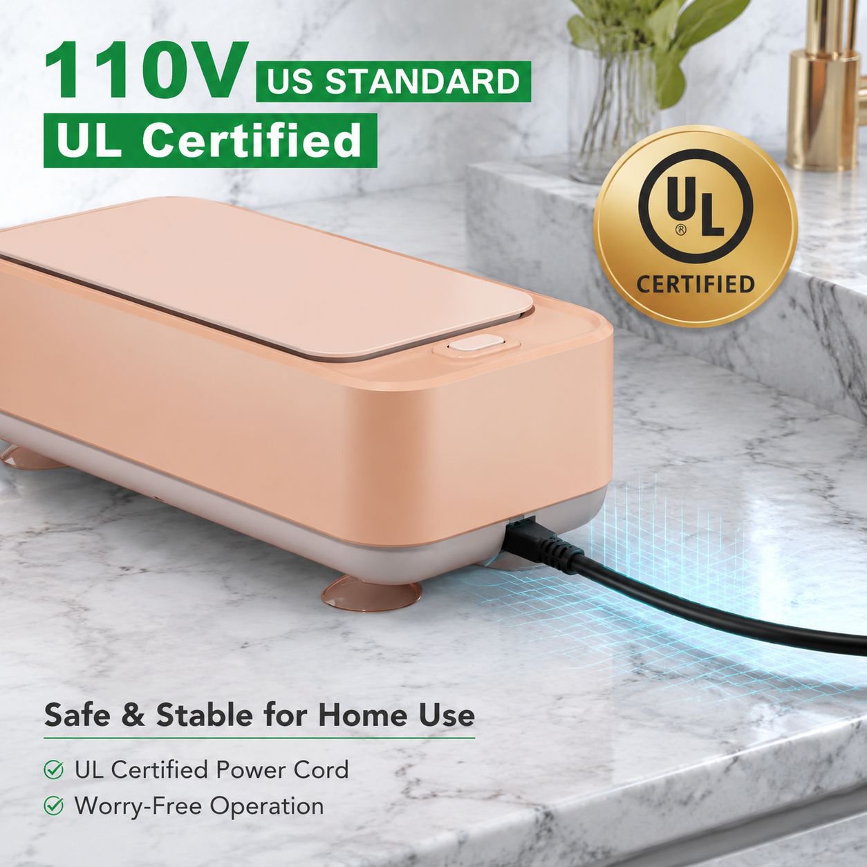 Multi-function Ultrasonic Cleaning Device (for Glasses and Teeth)