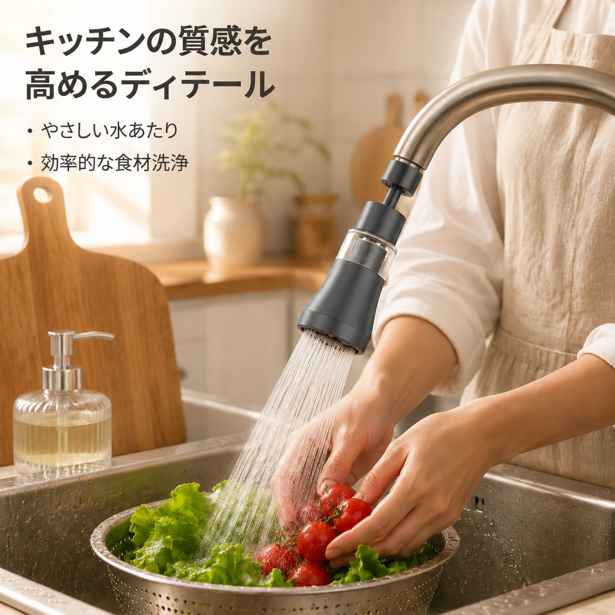 360°回転 蛇口フィルターエクステンダー