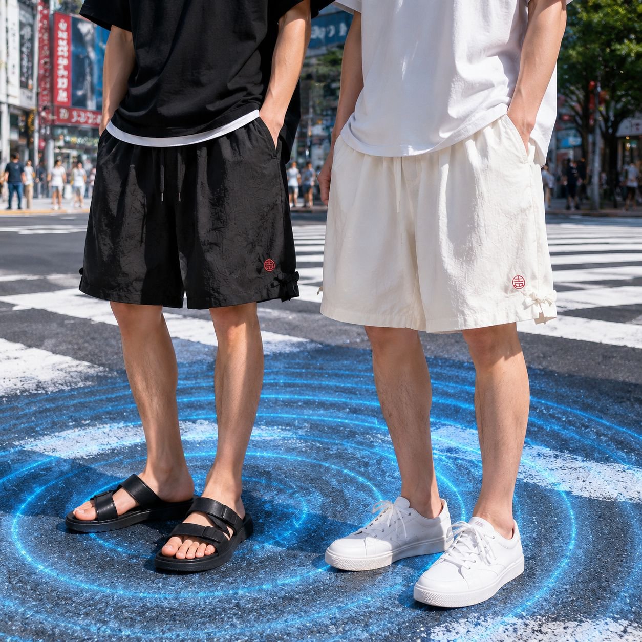 快適で動きやすいワイドシルエットパンツ