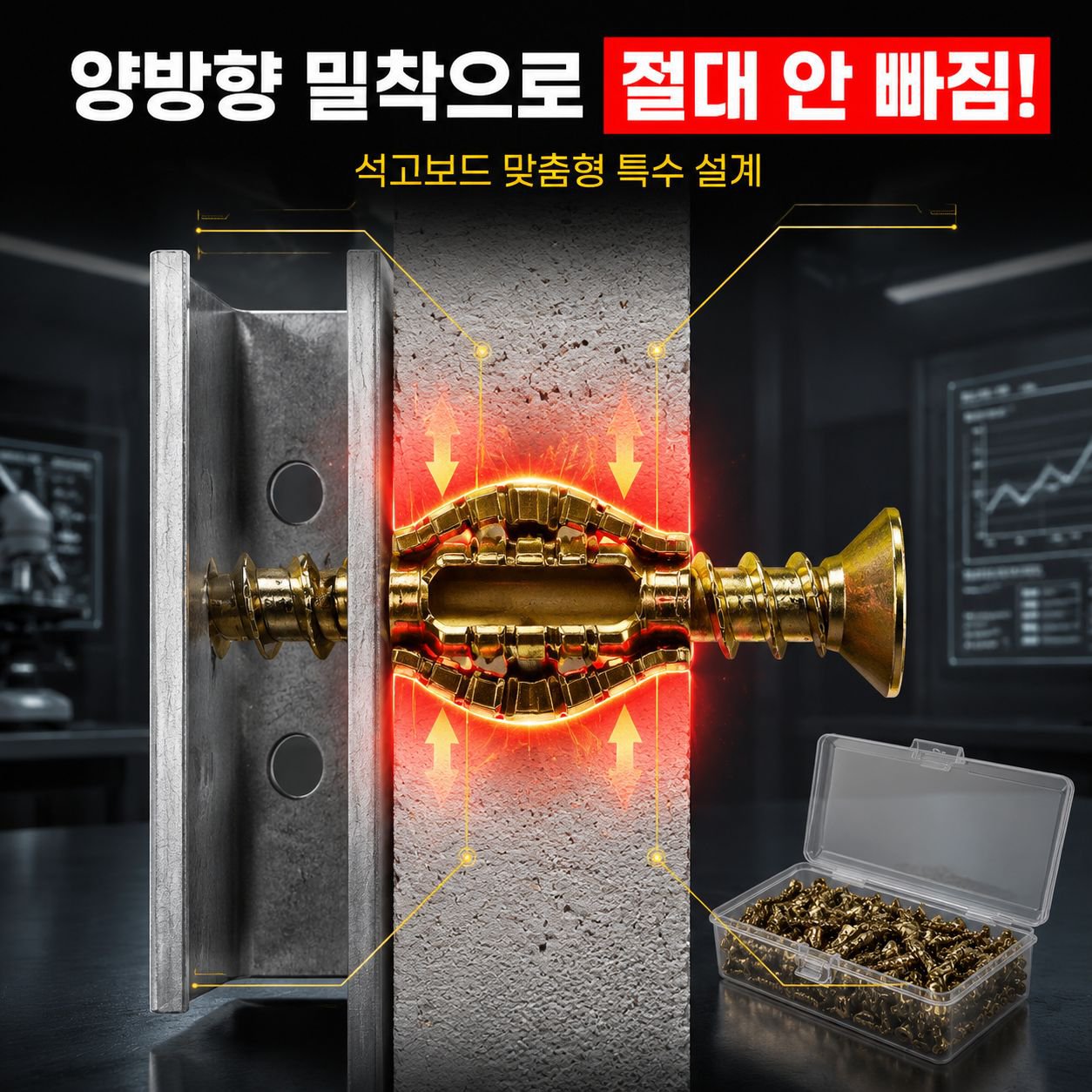 단 팽창 나사 세트
