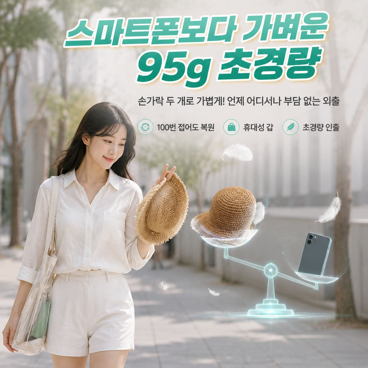 여름 한국판 레이스 짜임 차양 버킷햇