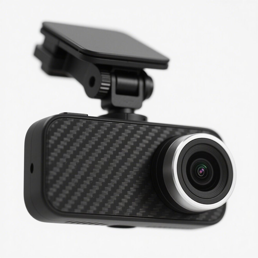 HD záznamník jízdy instalovaný na čelním skle auta