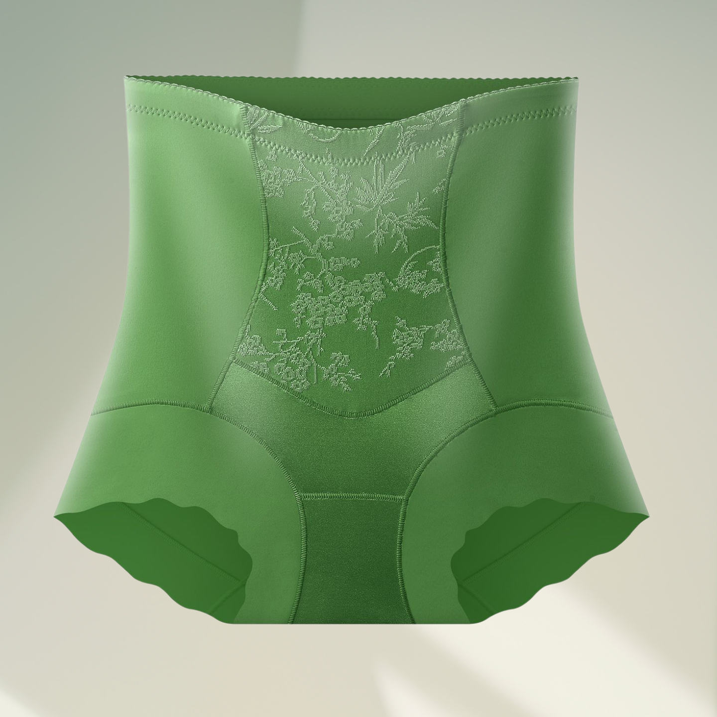 자카드 엠보싱 하이웨이스트 복부 컨트롤 브리프