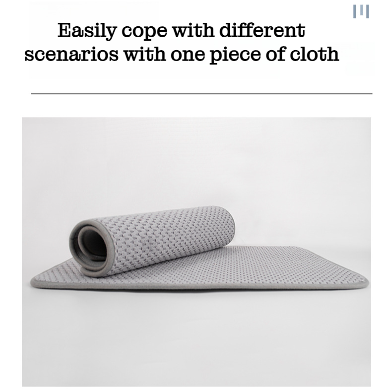 Quick-Dry Microfibre Kitchen Draining Mat