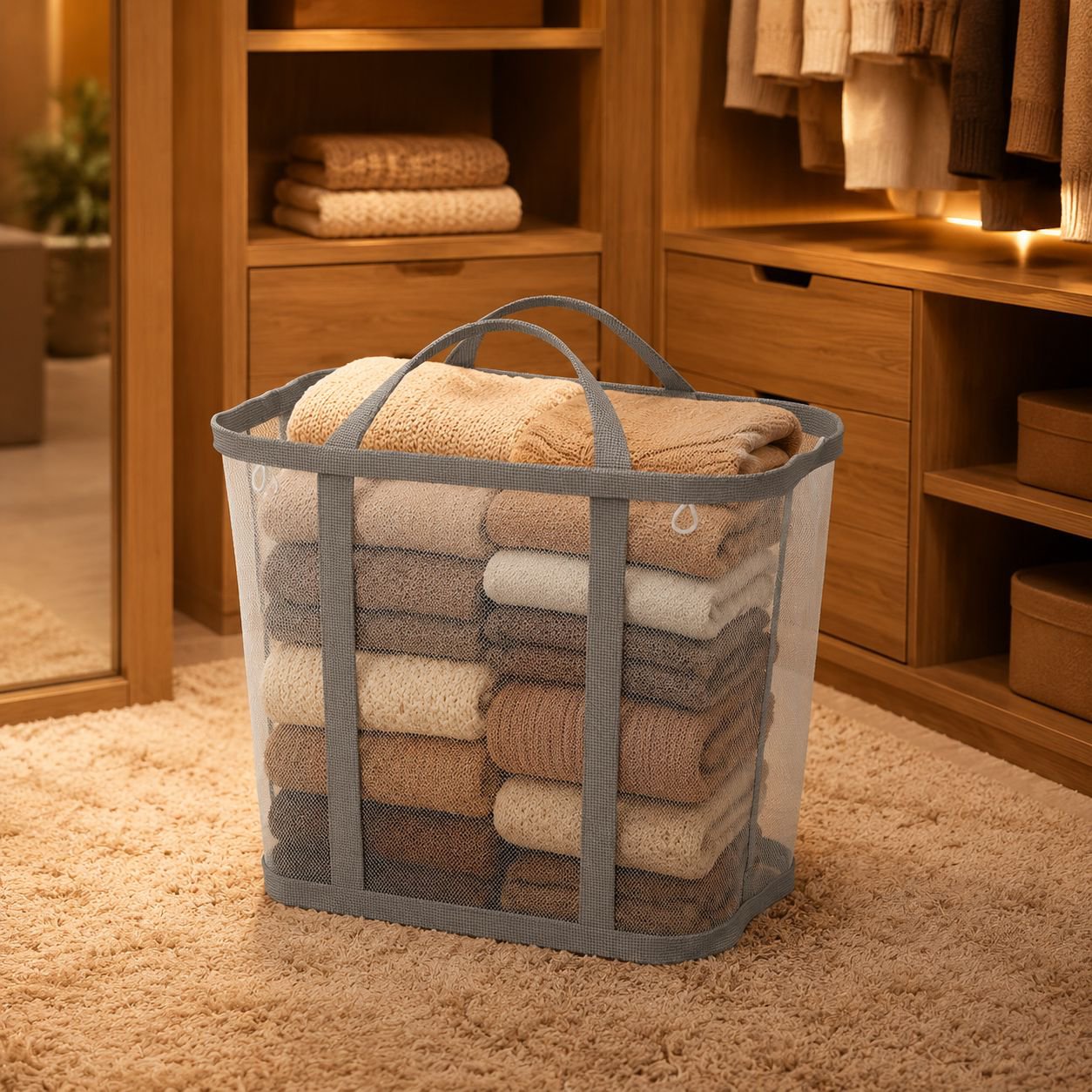 Utilisation pratique du panier à linge mural pliable au quotidien