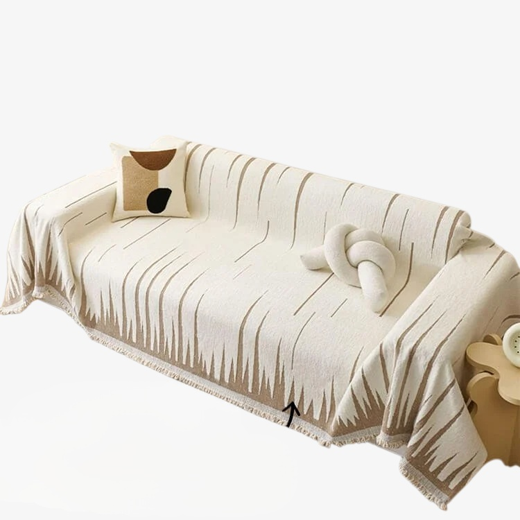 거실에 어울리는 소파 보호용 타월