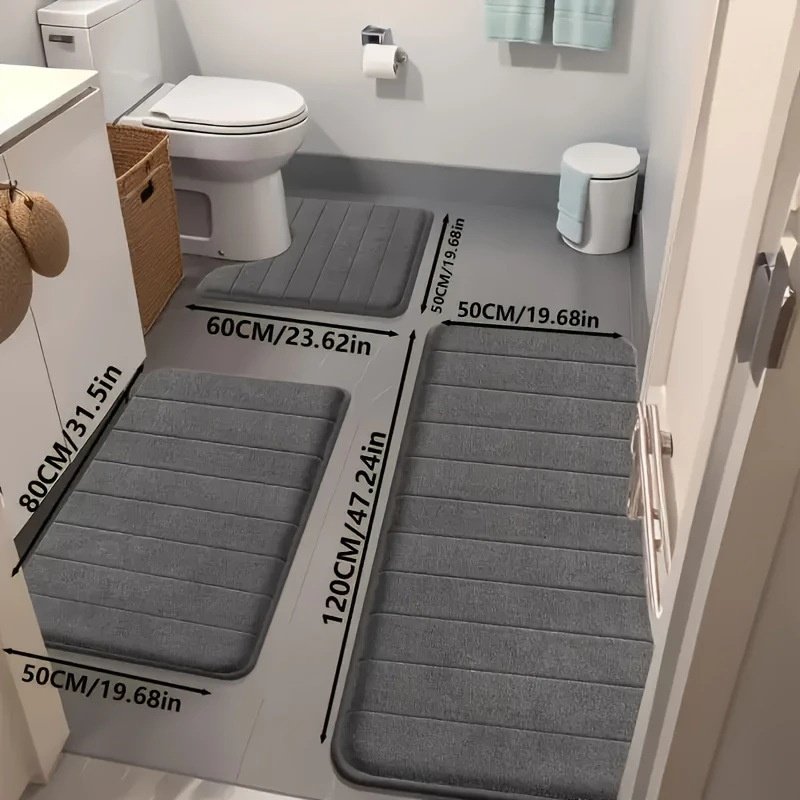 Ensemble de tapis de bain (3 pièces)