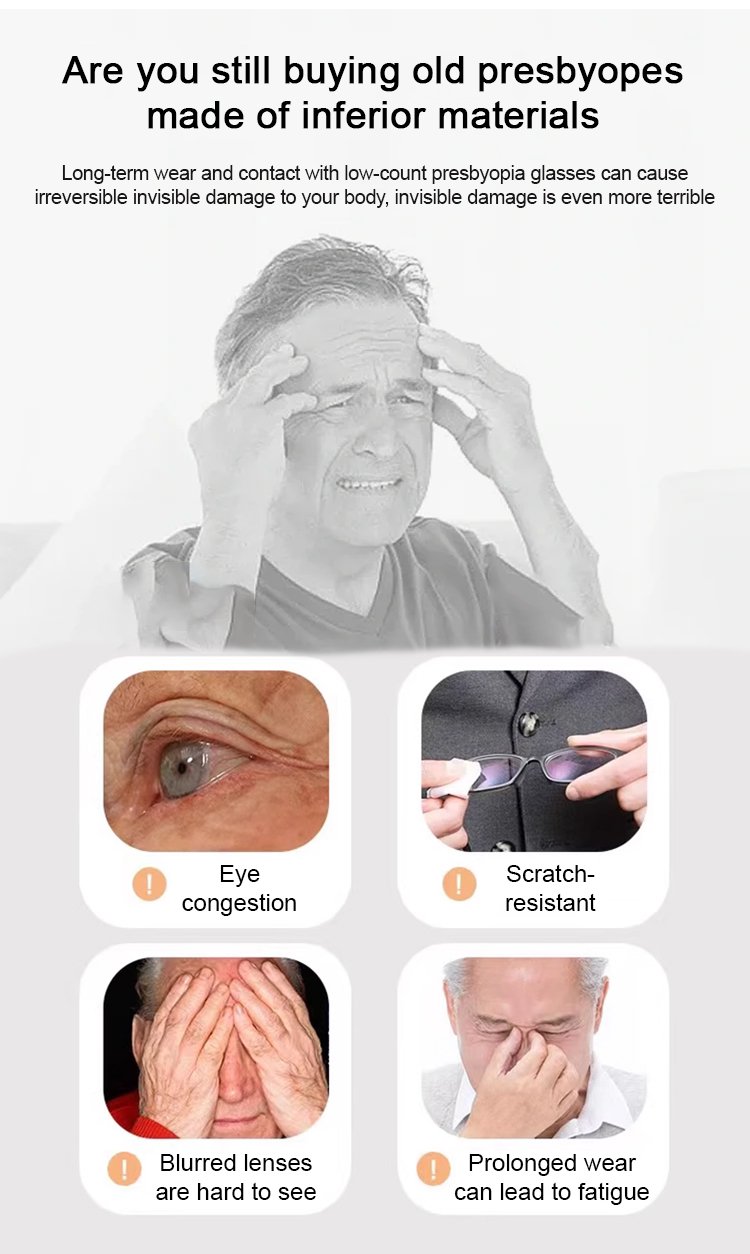 Reading glasses with adjustable focus feature