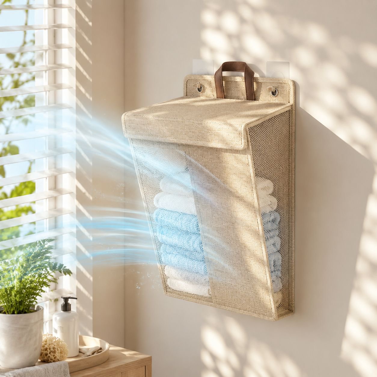 Portable Cotton and Linen Storage Basket Multipurpose Foldable Organizer