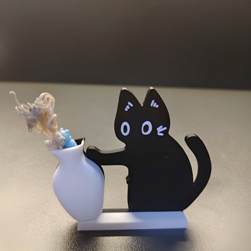 고양이 수염 자석 냉장고 스티커 소품 세트