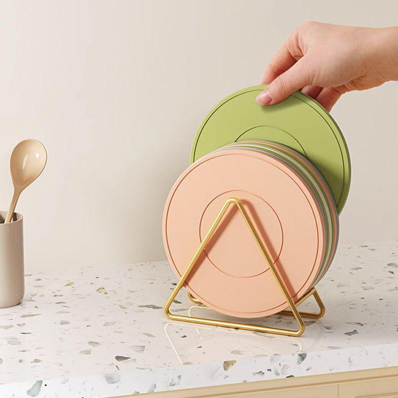 Luxuriöse, dicke Silikon-Tischmatte, hitzebeständig für Küche, Töpfe und Tassen