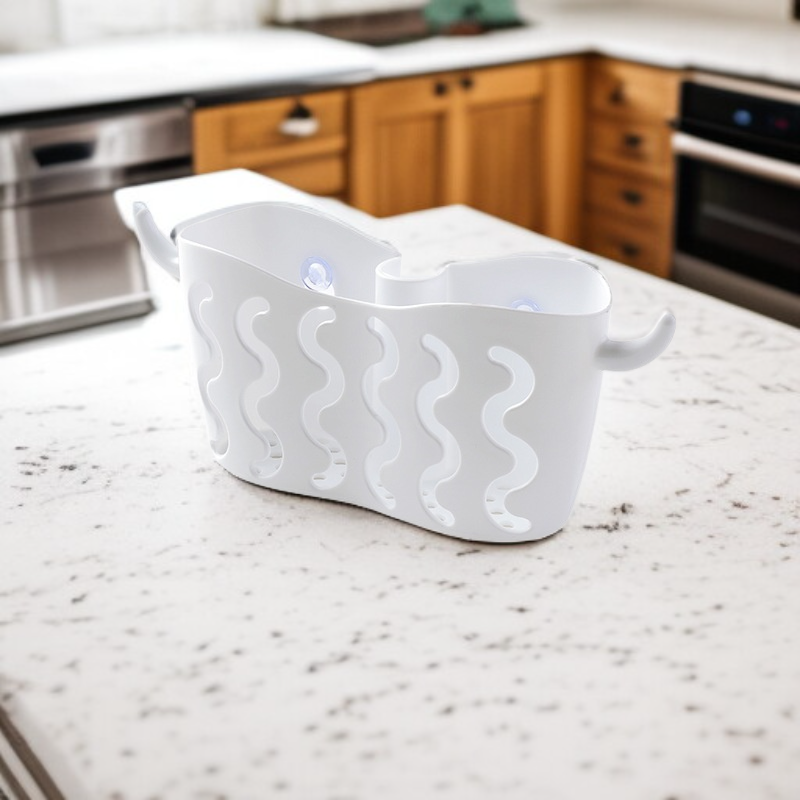 ドリル不要の収納ハンギングバスケット