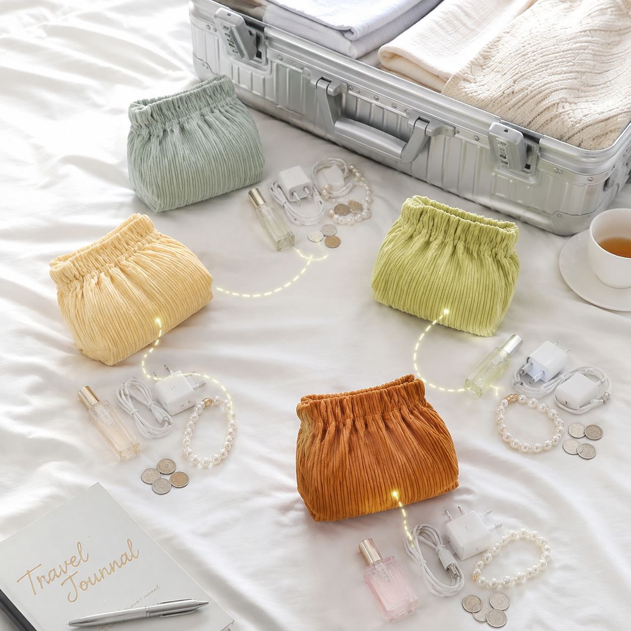 Versatile travel bag for cosmetics, toiletries, and personal items