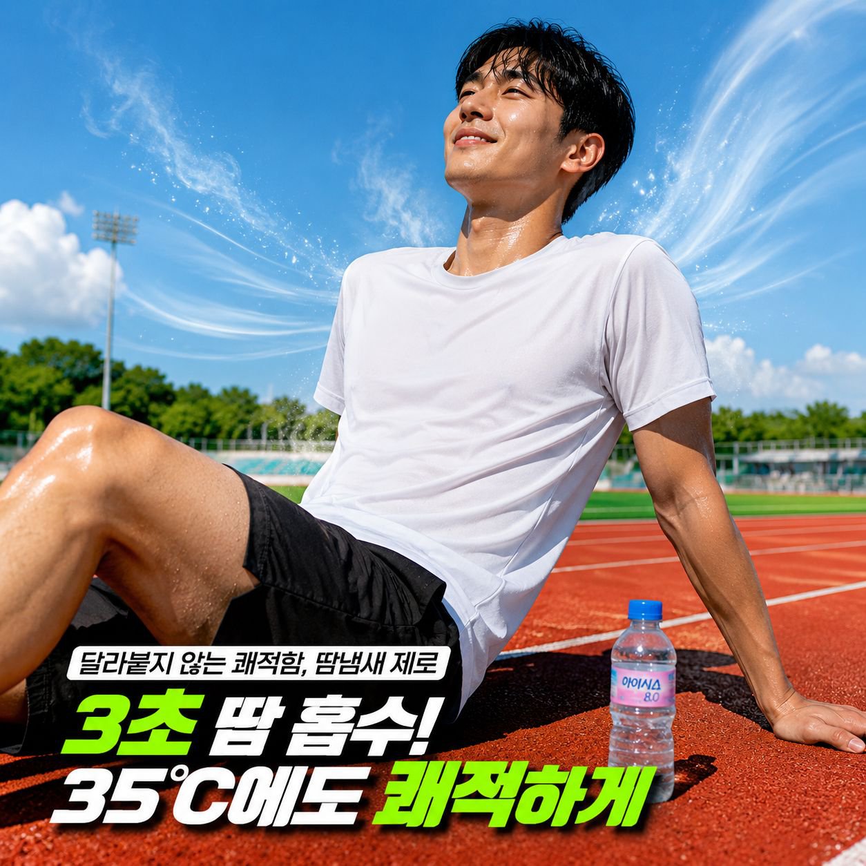 야외 통기성 얇은 남성 반팔 반바지 운동 세트