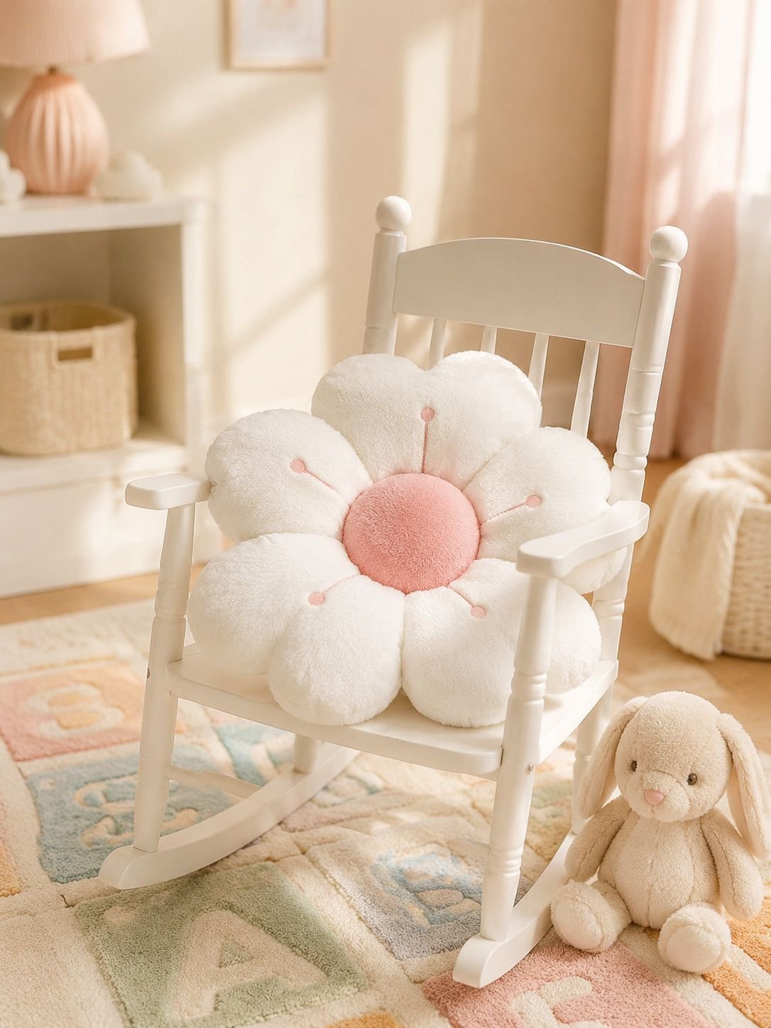 Comfy plush cushion for kids room