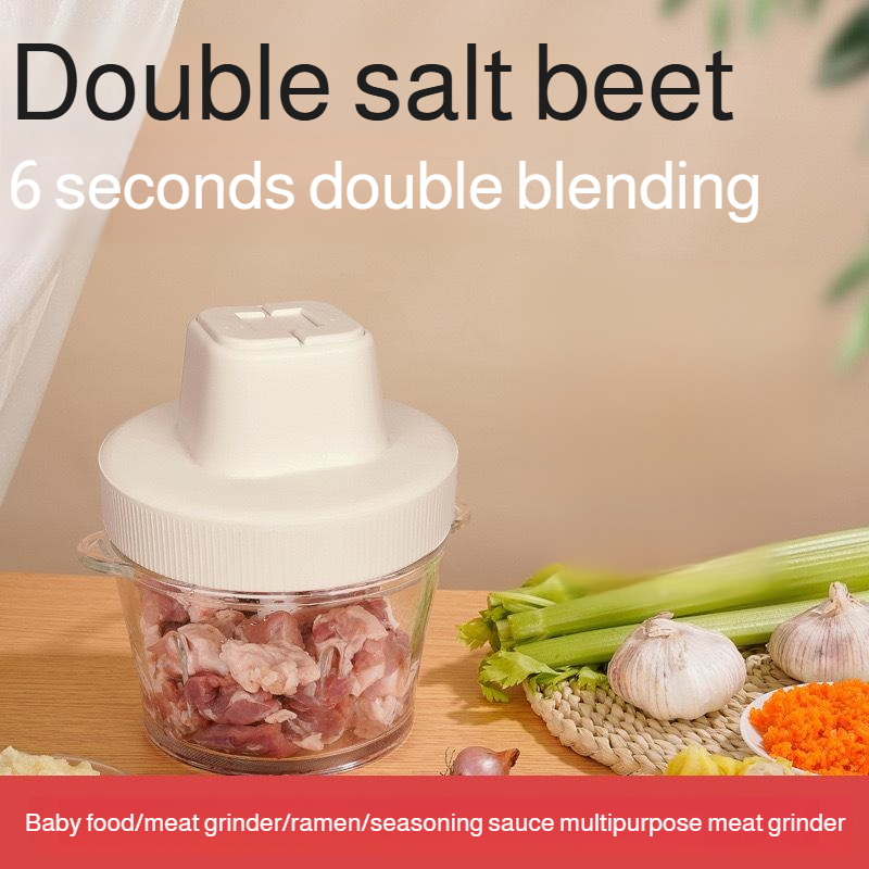 Hachoir à viande multifonction électrique domestique automatique 2L