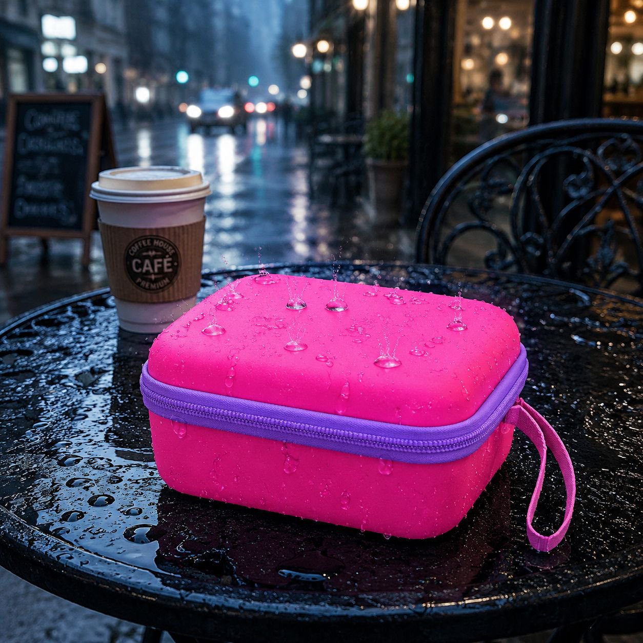 Lightweight instant camera storage bag with zipper